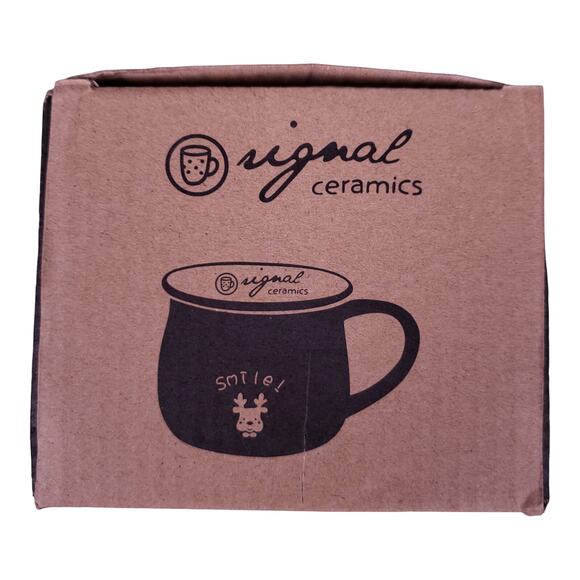 Original Ceramics Hello Winter Coffee Mug 14oz Ceramic Holiday Cup - Picture 6 of 7